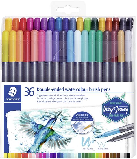 Staedtler Double-Ended Watercolour Brush Pens 36/Pkg- | Michaels