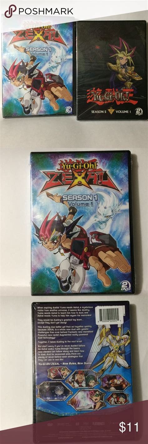 Yu Gi Oh 2 DVD Set Season 1 Vol 1 & Season 5 Vol 1 | Dvd set, Yugioh, Seasons