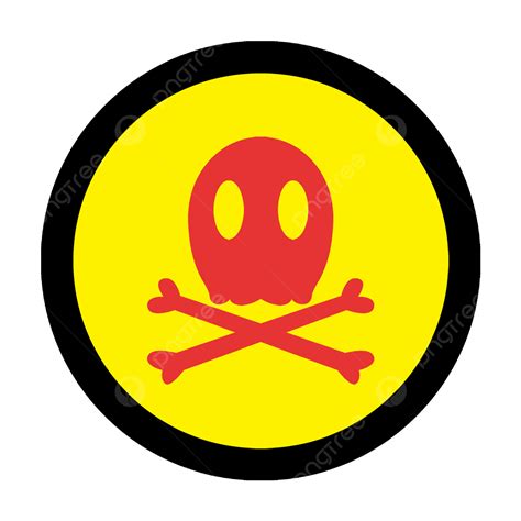 Toxic And Harmful Gas Sign, Skull, Poison, Identification Cards PNG ...