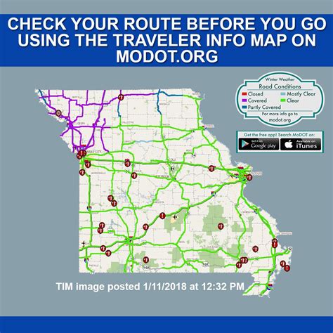 Modot Road Condition Map - Map Of Staten