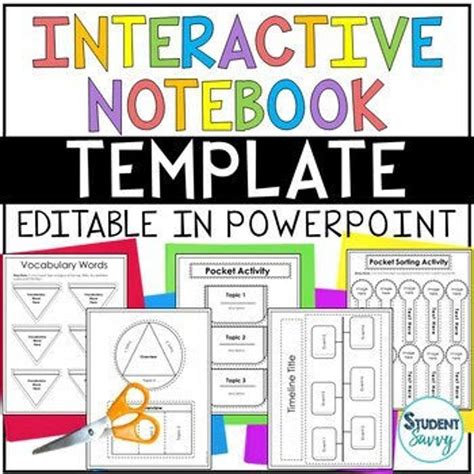 Editable Interactive Notebook Templates All Subjects Printables - Etsy