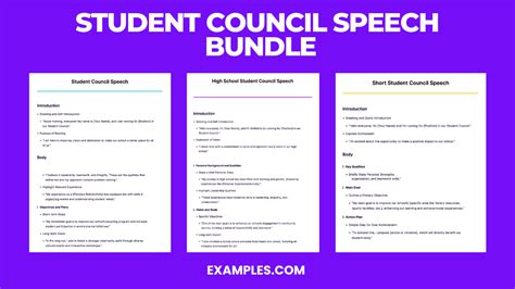 Student Council Speech - 24+ Examples, Format, How to, PDF