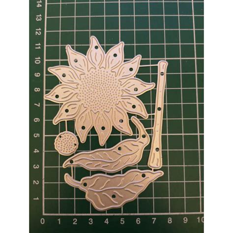 Buy Sunflower Metal Cutting Dies Stencil DIY Scrapbooking Album Stamp ...