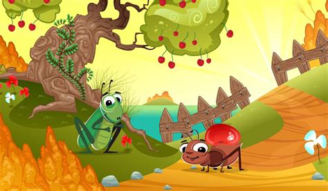 The Ant and the Grasshopper | Children Moral Stories