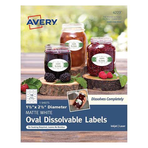 Avery Oval Label Template 22804 - Ythoreccio