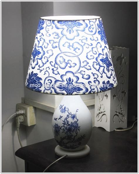 Blue And White Table Lamp Shades - Lamps : Home Decorating Ideas #zy8RX59kJ3