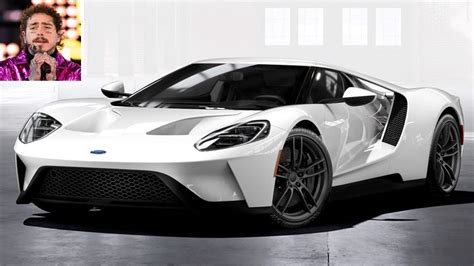 Post Malone’s Car Collection Now Includes a Brand-New White Ford GT