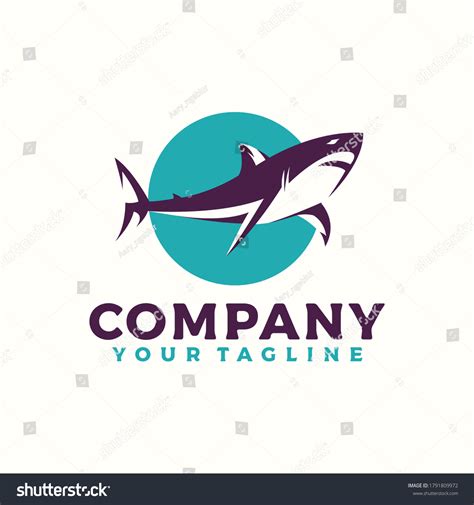 shark angry logo vector awesome - Royalty Free Stock Vector 1791809972 ...