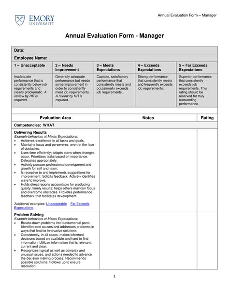 FREE 5+ General Manager Evaluation Forms in PDF