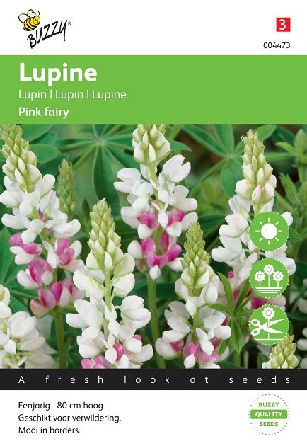 Lupin Flower Seeds Pink Fairy - Dutch Garden Seeds