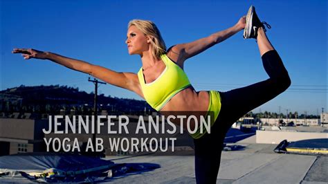 Jennifer Aniston Yoga Ab Workout - YouTube