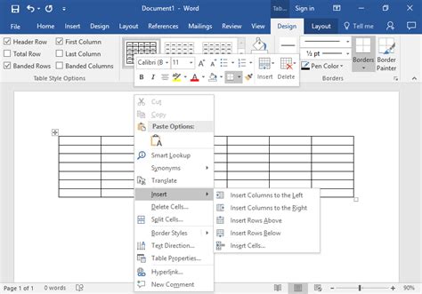 Creating Tables | Computer Applications for Managers