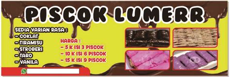 Download Contoh Desain Banner Piscok Lumer.CDR - KARYAKU