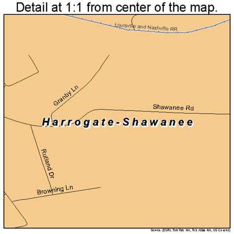 Harrogate-Shawanee Tennessee Street Map 4732650