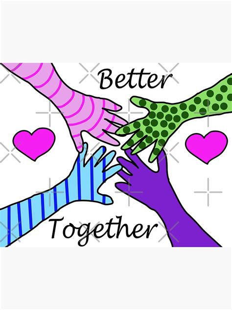 "Better Together" Sticker by JessNicole94 | Redbubble