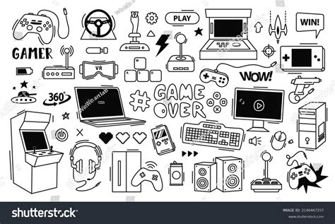 2,529 Gaming Controller Sketch Images, Stock Photos & Vectors ...