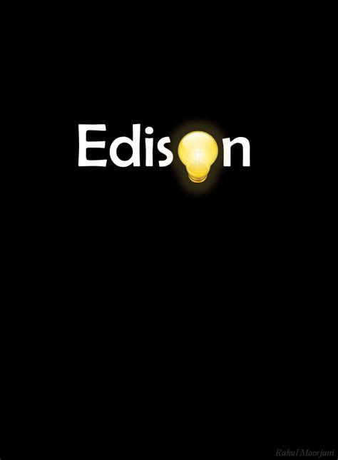 Thomas Edison-Light Bulb-Poster | Behance