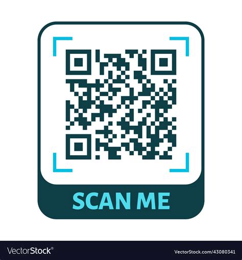 Scan me qr code design qr code for payment text Vector Image