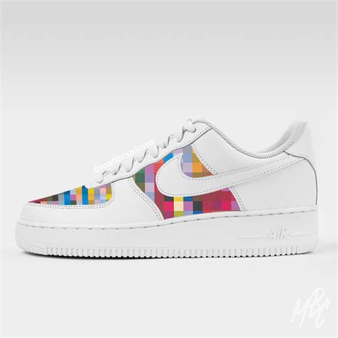 Pixel Design - Custom Nike Air Force 1 Trainers – MattB Customs