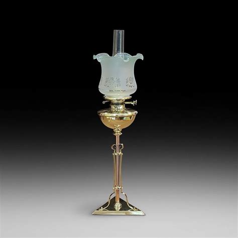 Antiques Atlas - Art Nouveau Copper And Brass Oil Lamp | Antique oil lamps, Oil lamps, Copper ...