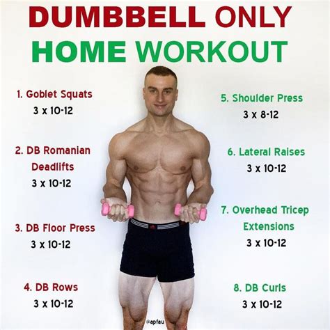 This is a full body workout that only utilises dumbbells. Depending on ...