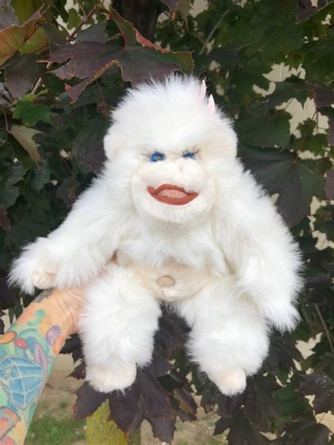 White Gorilla Girl Plush Toy With Flocked Fuzzy Bottom Cheeky | Etsy