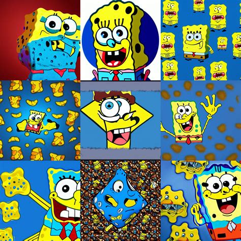 spongebob wearing a blue gang bandana, digital art, 8 | Stable Diffusion | OpenArt