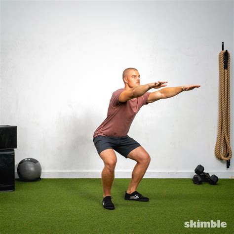 Squat Pulses - Exercise How-to - Skimble Workout Trainer