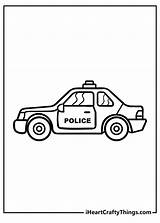Police Car Coloring Pages sketch template
