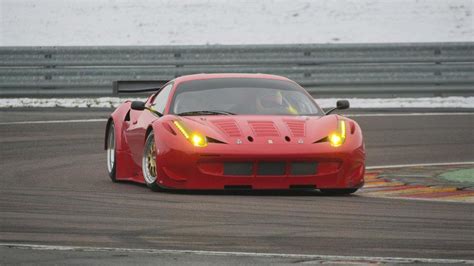 Ferrari 458 GT2 racer testing at Fiorano