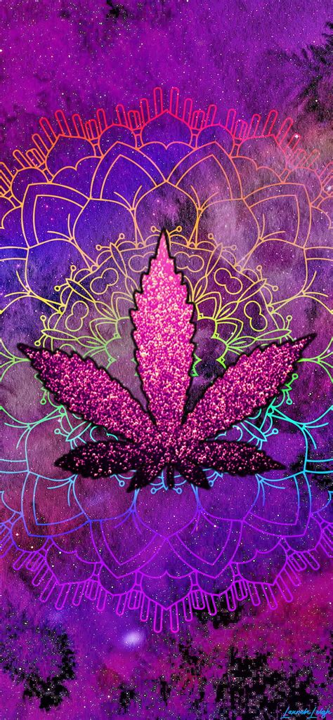 Pink Pot Leaf, 420, glitter, neon, potleaf, rainbow, sparkles, stoner, HD phone wallpaper | Peakpx