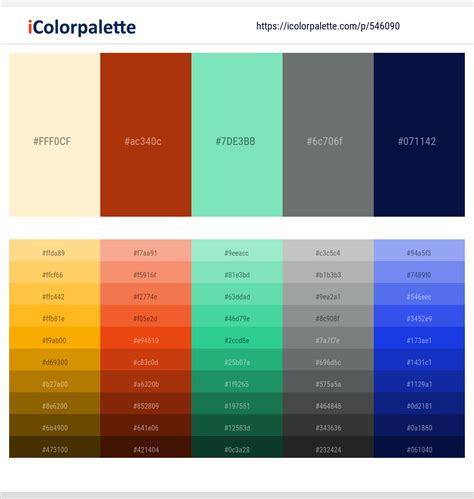 220+ Latest Color Schemes with Rust Color tone combinations | 2023 | iColorpalette