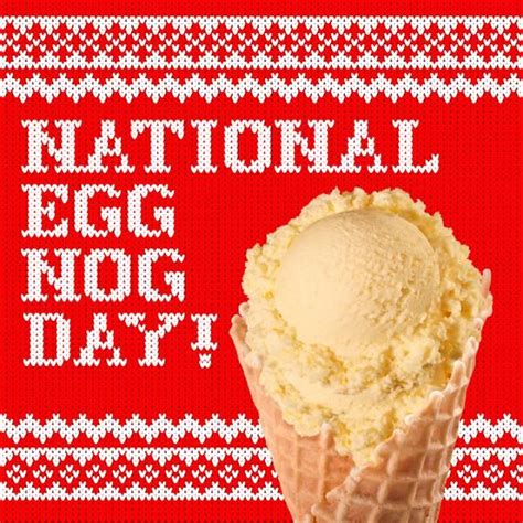 Today is National Egg Nog Day. Why not have it in a cone? We don’t mean ...