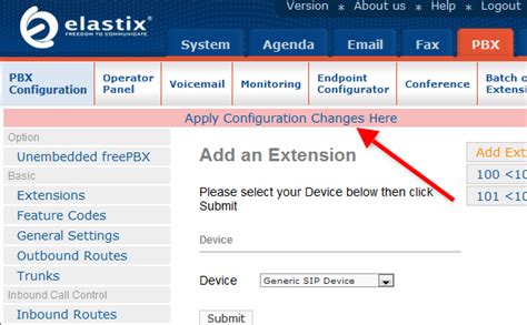 Elastix pbx setup