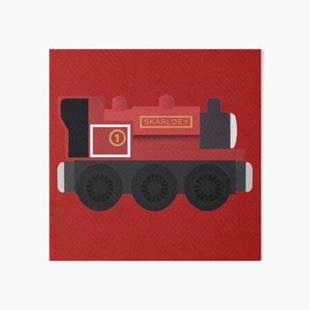 "Skarloey - Wooden Train Toy " Art Board Print for Sale by ...