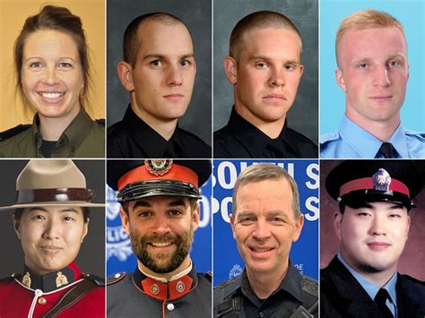 Eight Canadian police officers recently killed in the line of duty ...