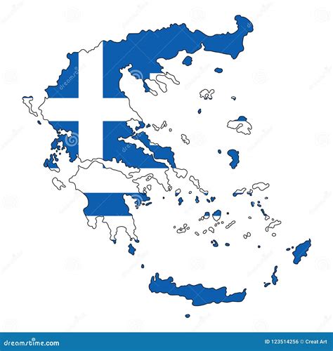 Greece.Map of Greece Vector Illustration Stock Vector - Illustration of ...