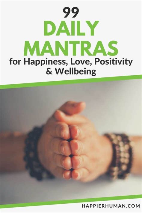 99 Daily Mantras for Happiness, Love, Positivity & Wellbeing