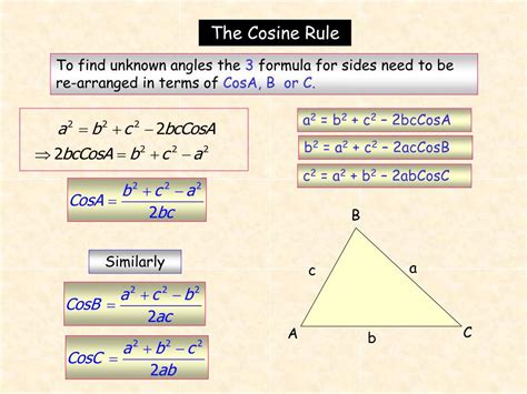 PPT - The Cosine Rule PowerPoint Presentation, free download - ID:6547703