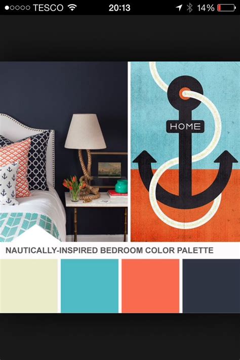 Pin by Helen Laycock on Home ideas | Bedroom colour palette, Nautical bedroom colors, Bedroom colors