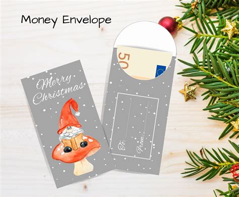 Cash Gift Envelope, Printable Christmas Envelope, Money Envelope for ...