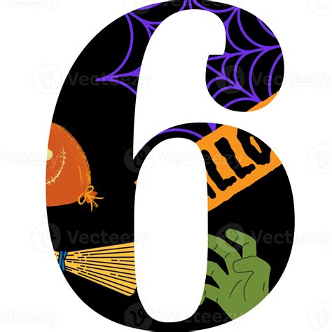 halloween alphabet and number 9592477 PNG