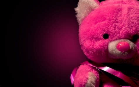 Download Teddy Bear Pink Desktop Wallpaper Free By udhao.net