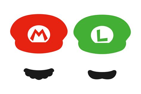 sombrero mario y luigi 16181256 Vector en Vecteezy