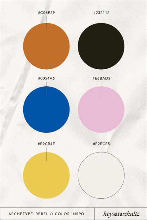 Color Palettes for the Rebel Brand Archetype — Hey Sara Schultz