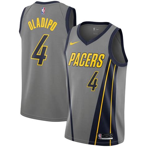 Indiana Pacers Victor Oladipo Nike Gray City Edition Swingman Jersey - Maillot Basket NBA Pas Cher