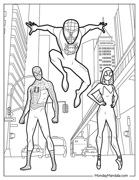 20 Miles Morales Coloring Pages (Free PDF Printables) | Spiderman coloring, Spider coloring page ...