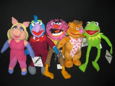 THE MUPPETS SET -KERMIT MISS PIGGY GONZO ANIMAL FOZZIE BEAR- PLUSH TOY-NEW W/TAG | eBay