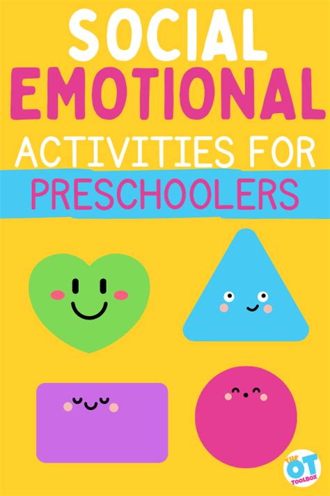 Social Emotional Activities for Preschoolers - The OT Toolbox