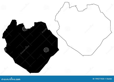 South Kordofan State Republic of the Sudan, North Sudan Map Vector Illustration, Scribble Sketch ...